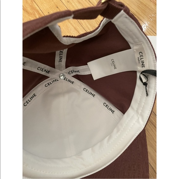 Celine triomphe baseball cap in corduroy-S - Picture 2 of 5